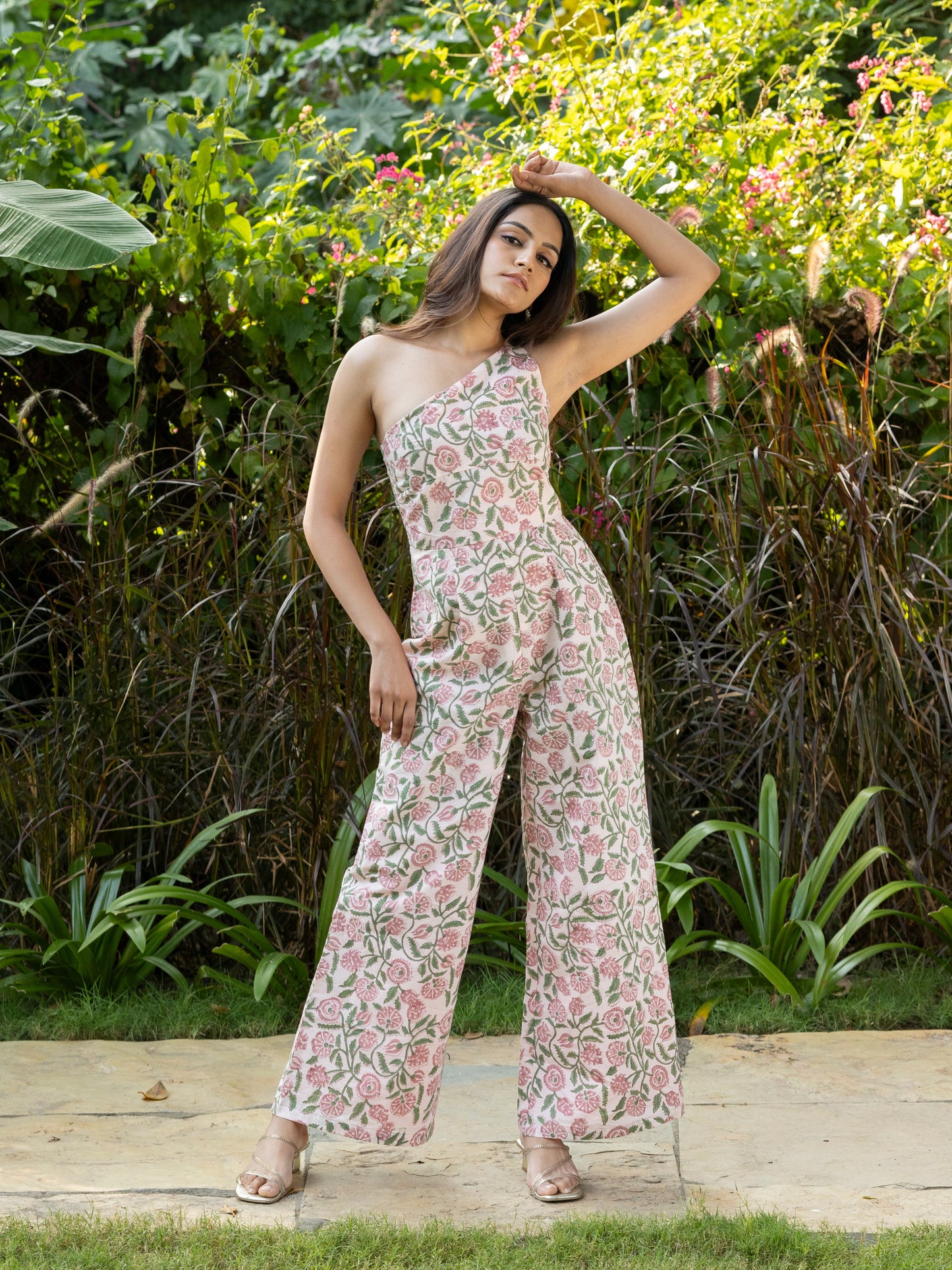 Evora Handblock Print Jumpsuit