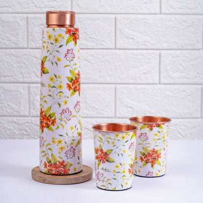 Copper Bottle and Tumblers - Gift Set 3