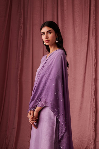 Ahana Purple Kurta Set