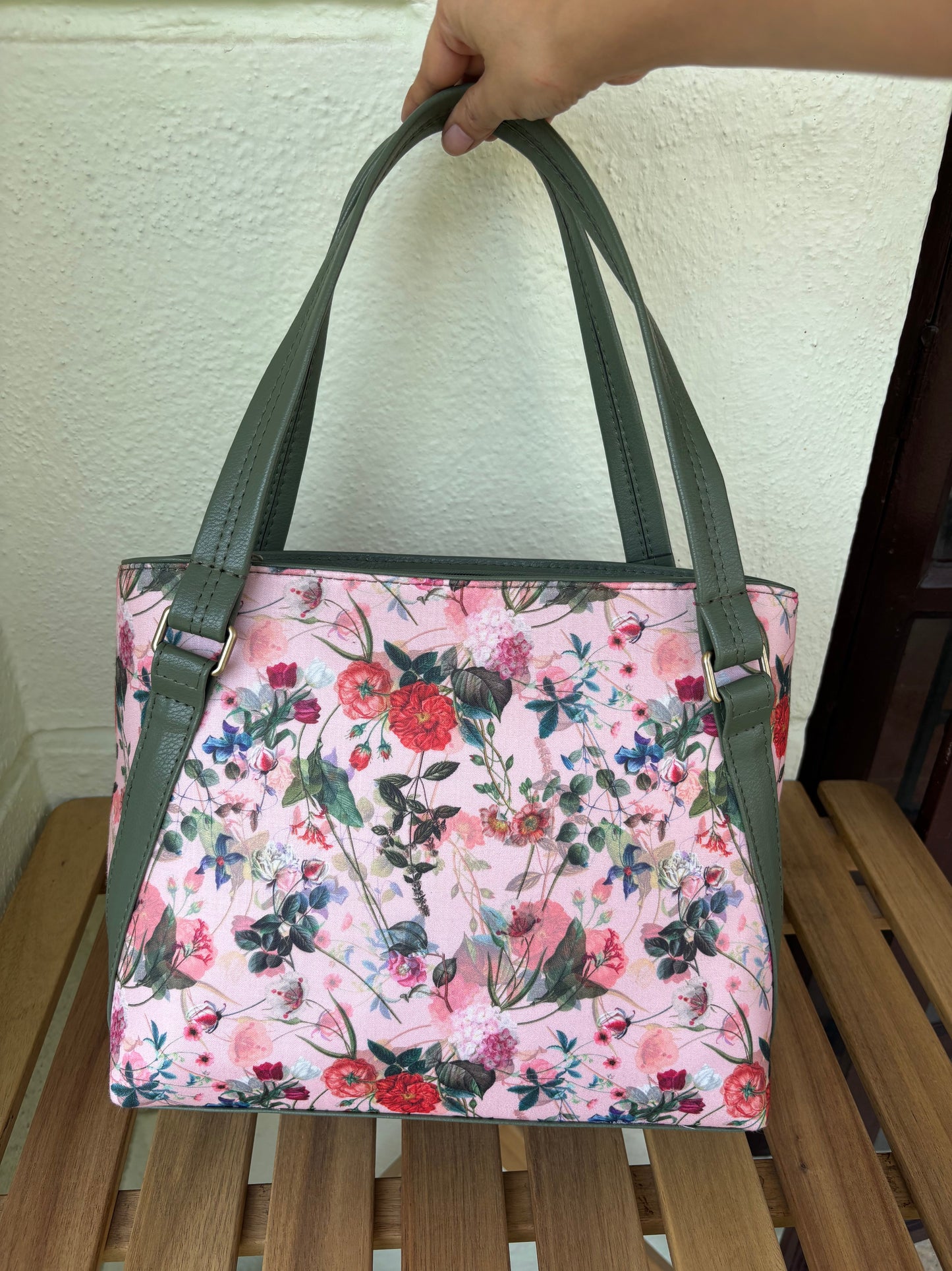 Botanical Bloom Handcrafted Tote