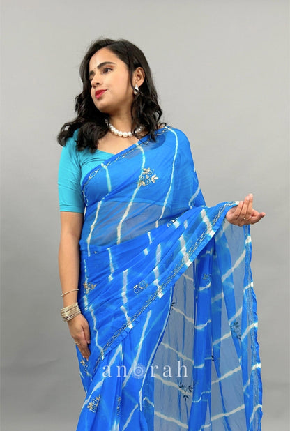 Lehariya Pure Chiffon Saree