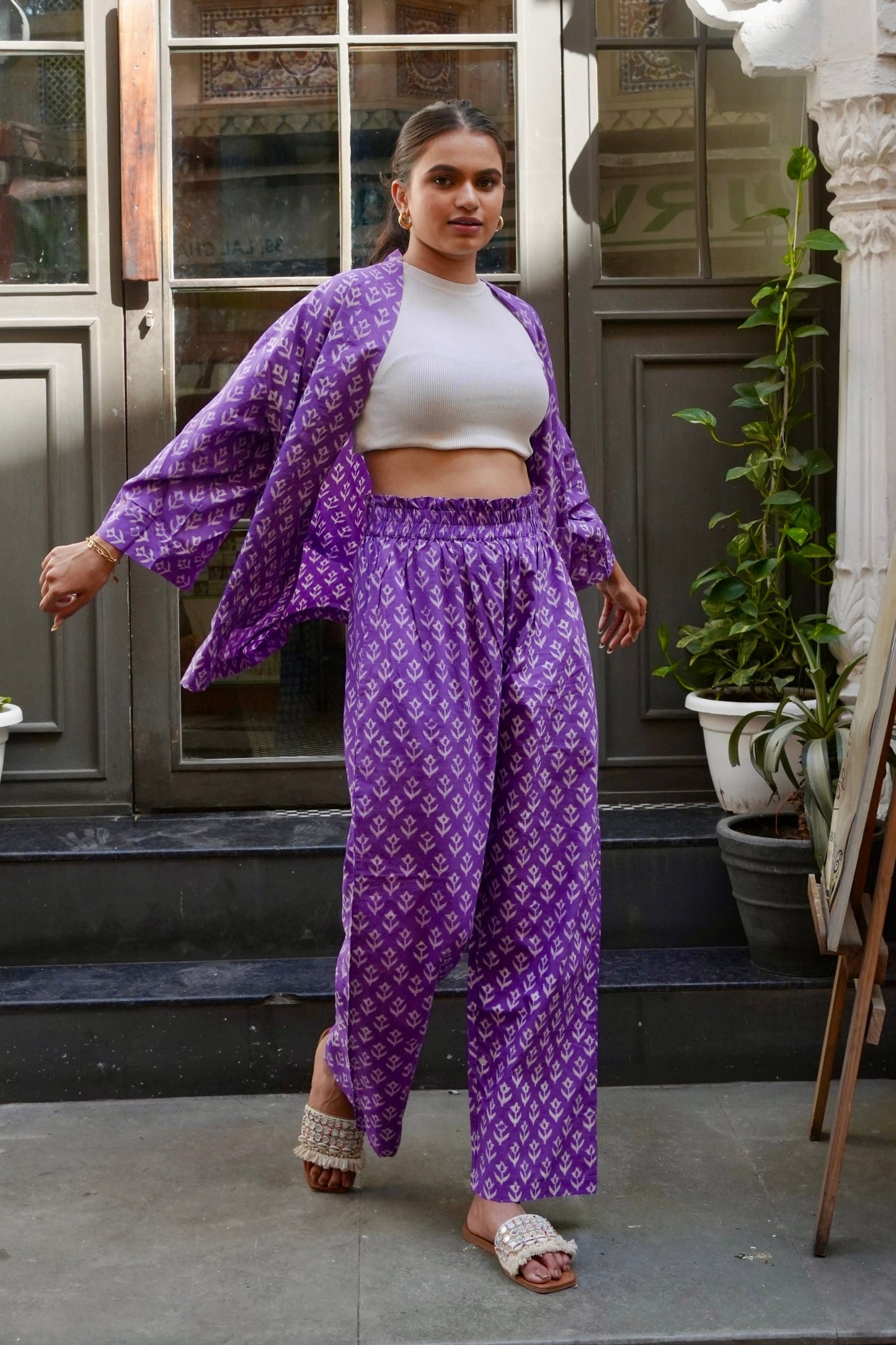 Shrug-Pants Co-ord Set