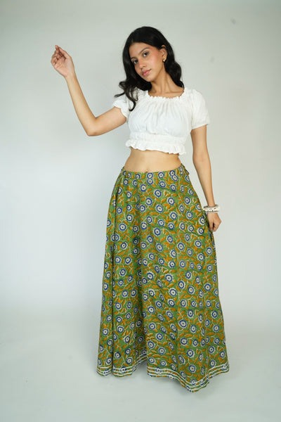 Printed Long Skirt