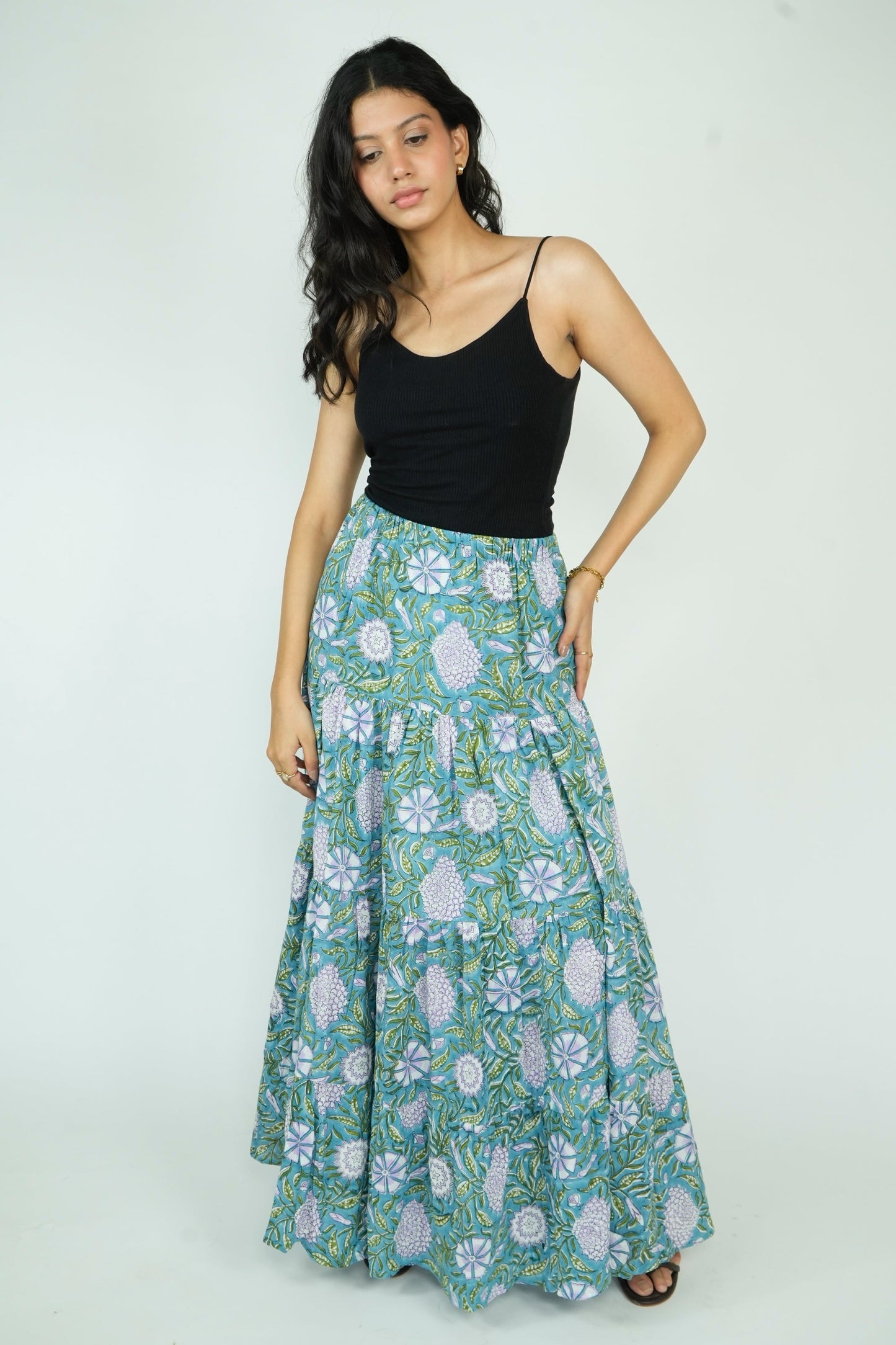 Layered Maxi Skirt