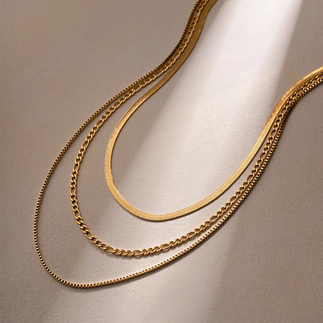 Triple Twist Layered Neckchain