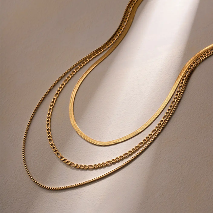 Triple Twist Layered Neckchain