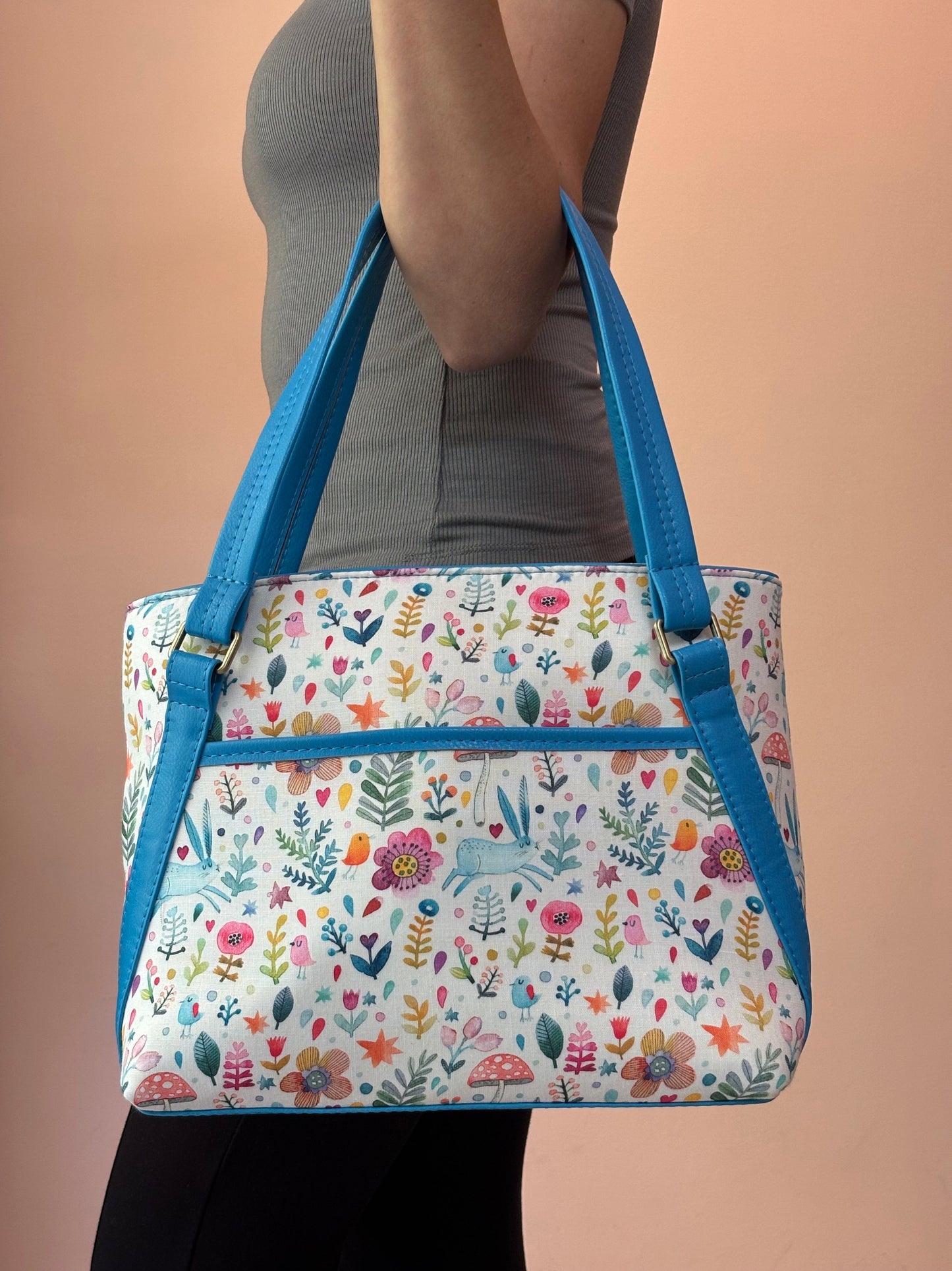 Whimsical Meadow Handcrafted Tote