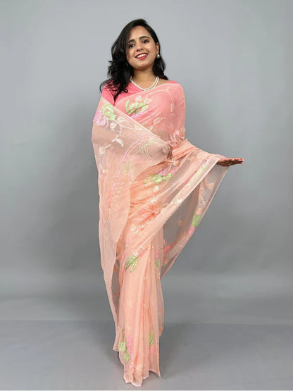 Mrunal Chiffon Saree