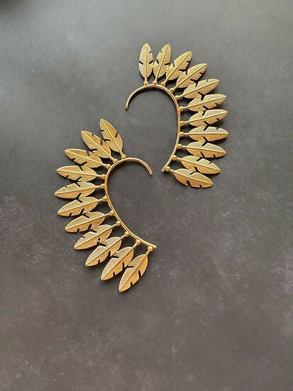 Komorebi Brass Earcuffs