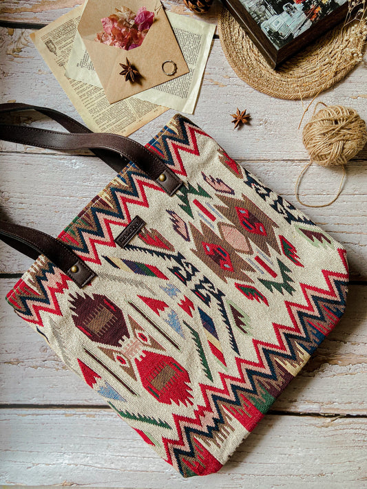 Tribal Weaves Three Pocket Bag