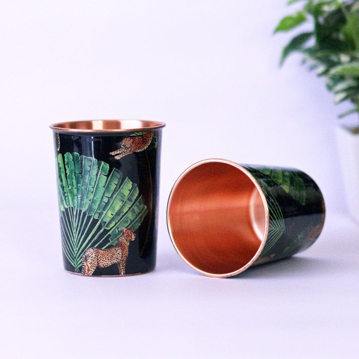 Copper Bottle and Tumblers - Gift Set 1