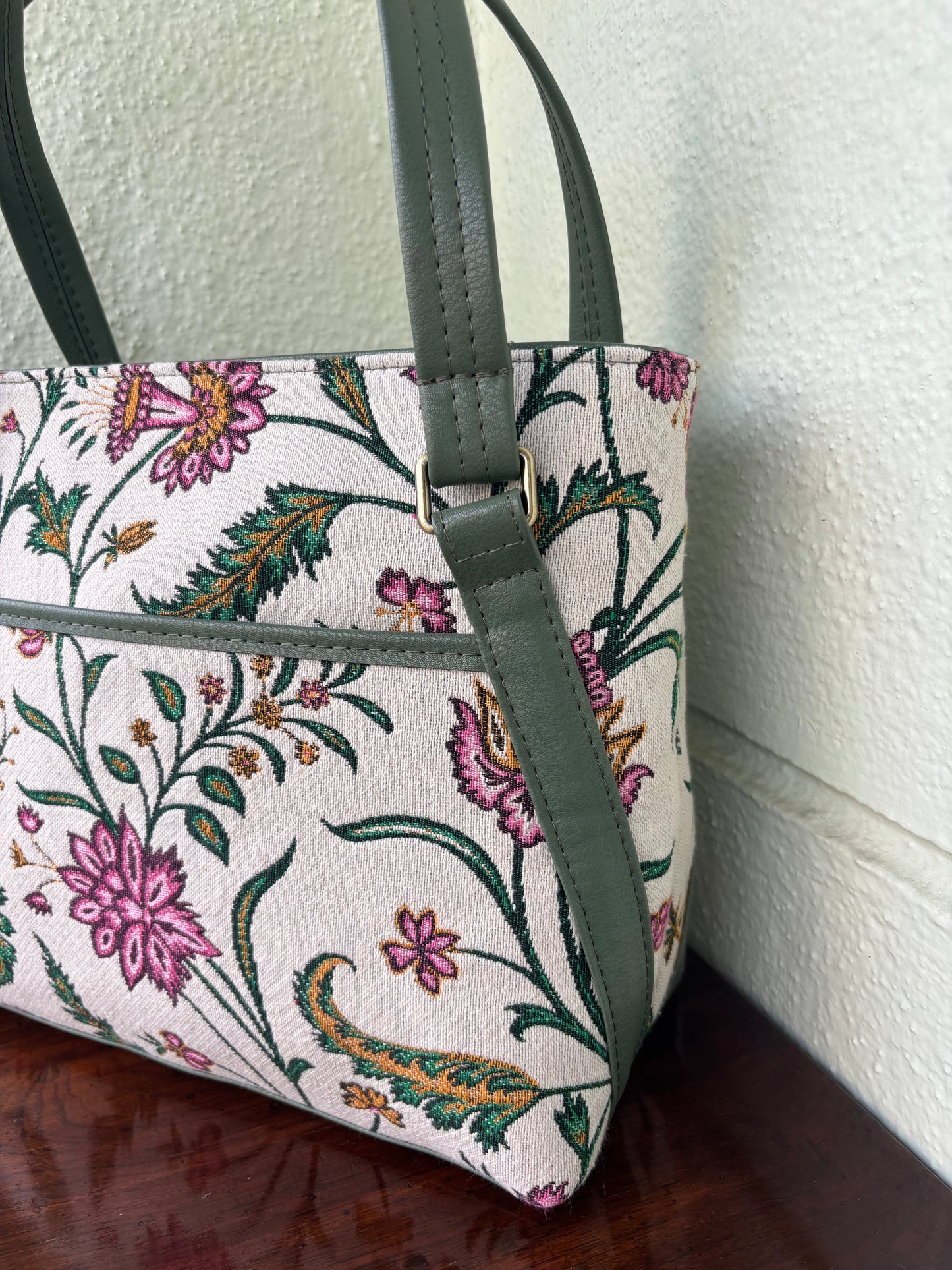 Vintage Bloom Handcrafted Tote