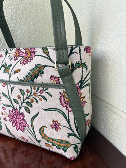 Vintage Bloom Handcrafted Tote