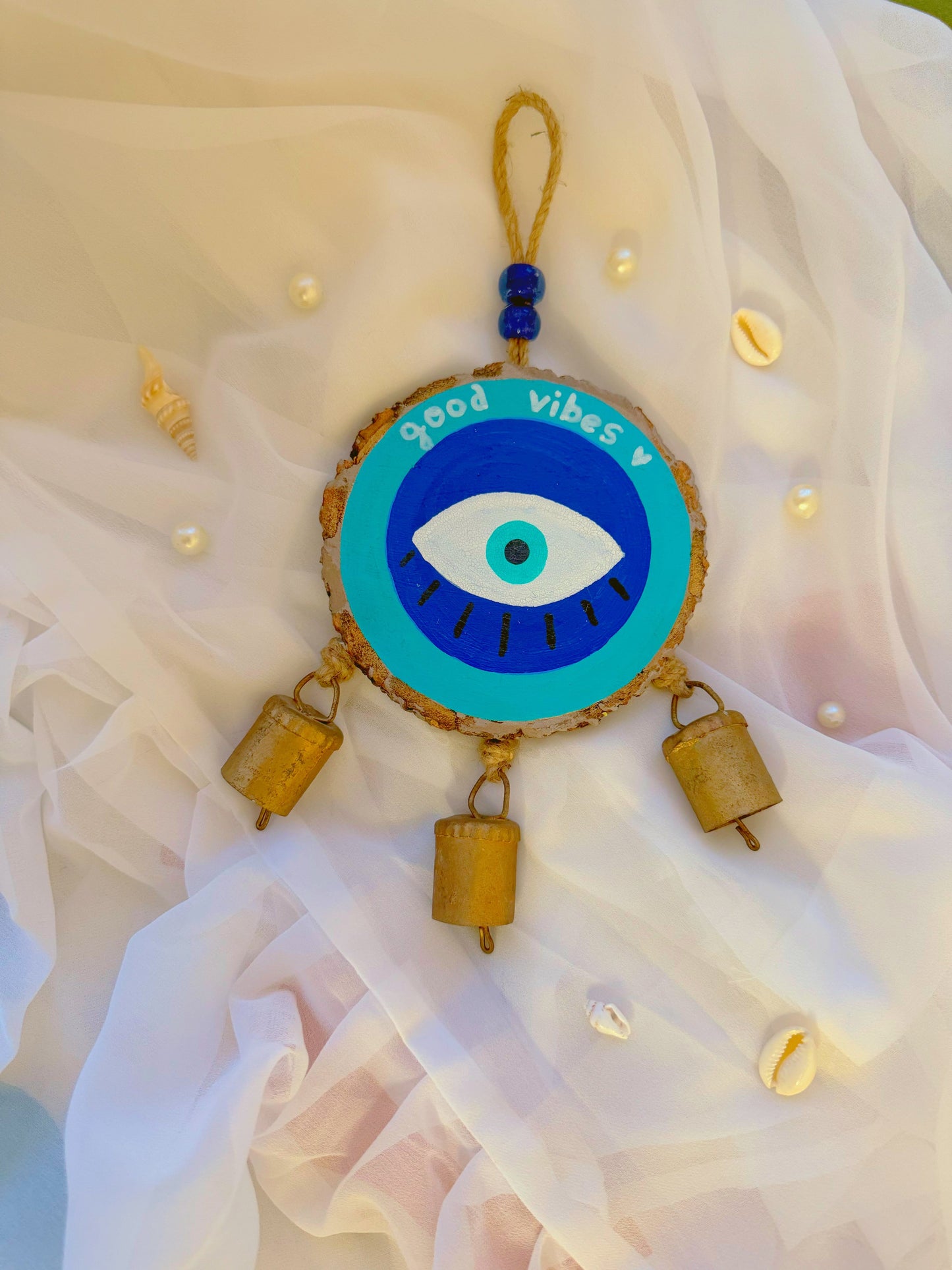 Evil Eye Wooden Chime