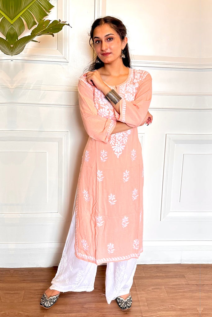 Premium Rayon Chikankari Kurti