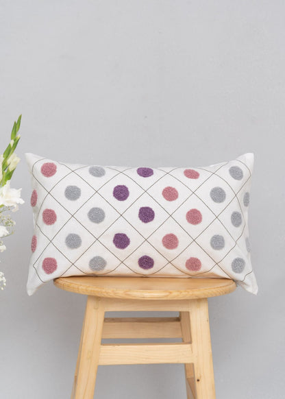 Dainty Dots Printed 100% Cotton Cushion Cover