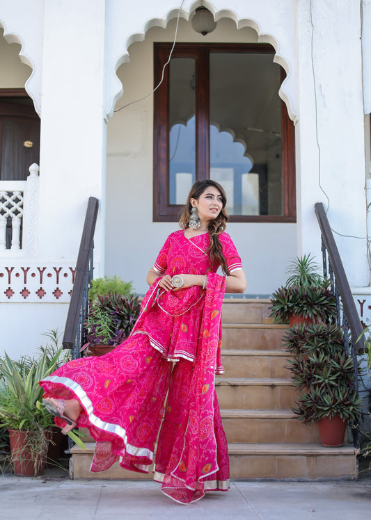 Keshvi Pink Sharara Set