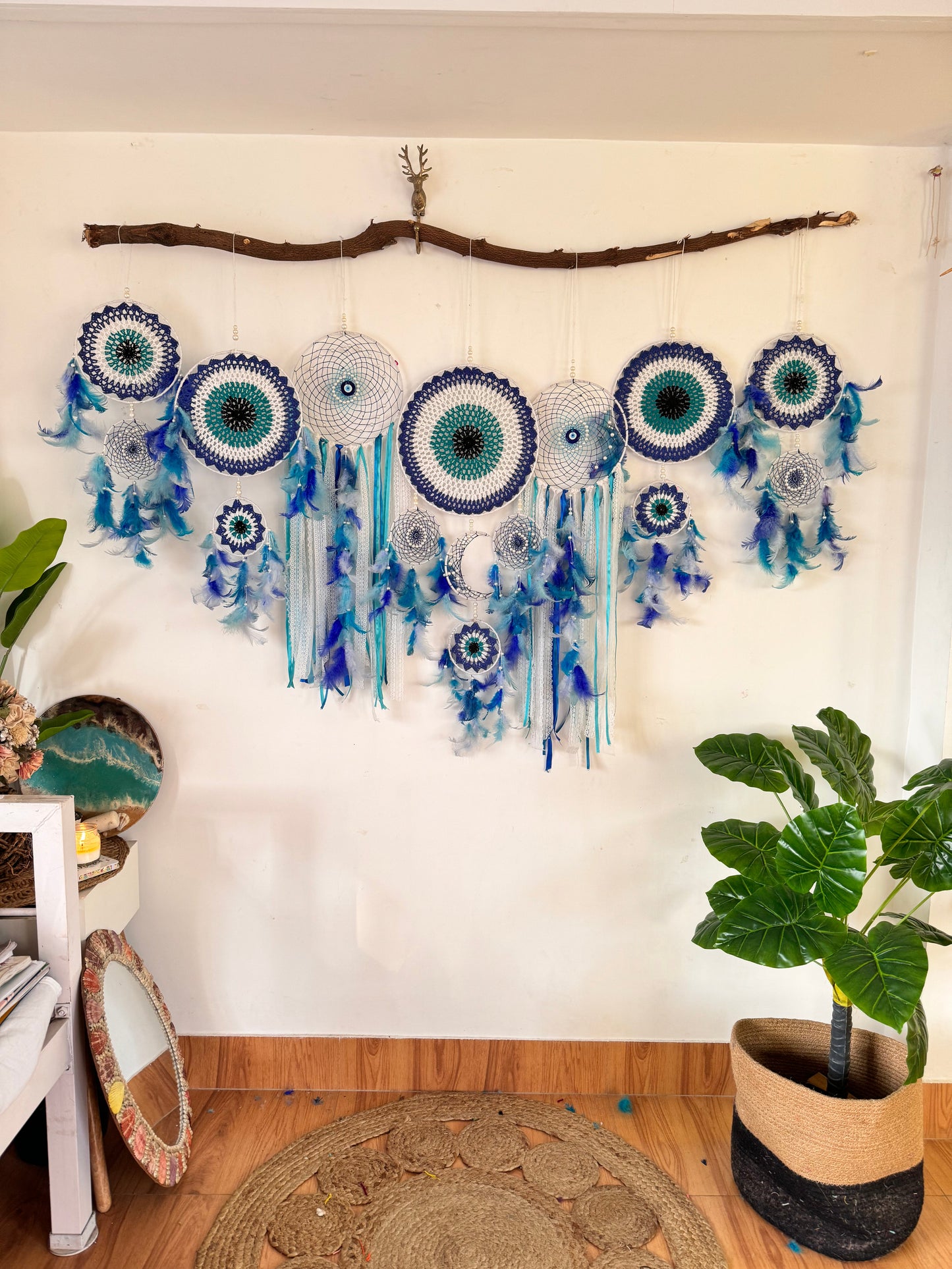 Evil Eye Cluster Dreamcatcher