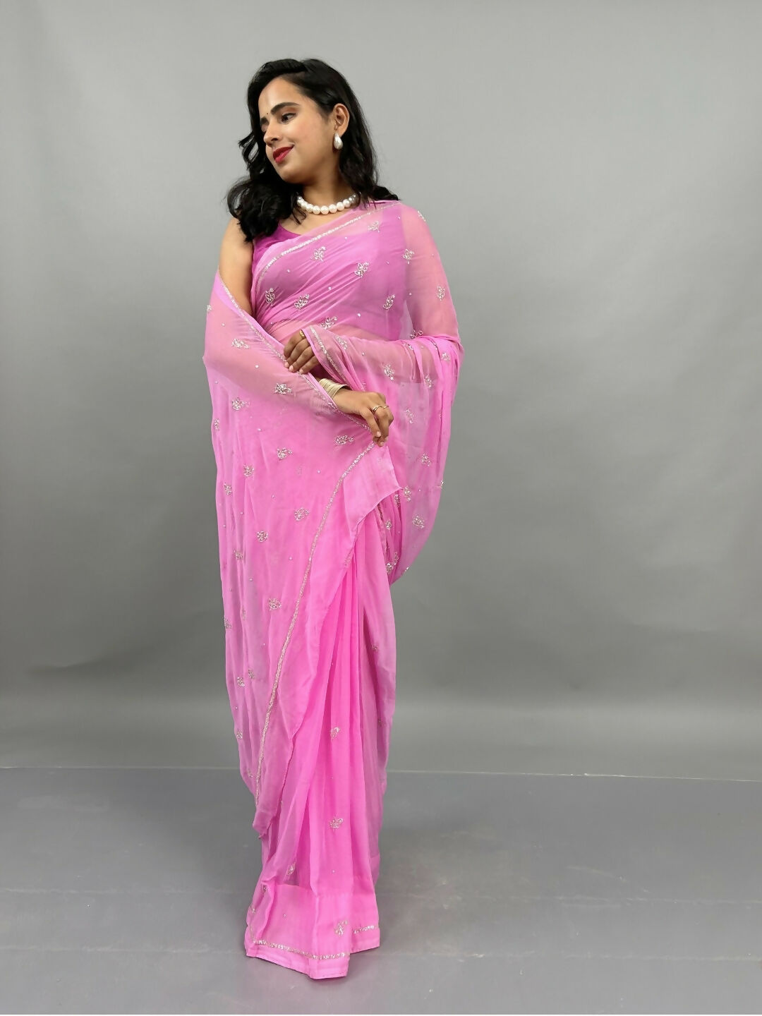 Sitaron ki Mehfil Chiffon Saree