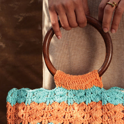 Boxy Crochet Handle Bag