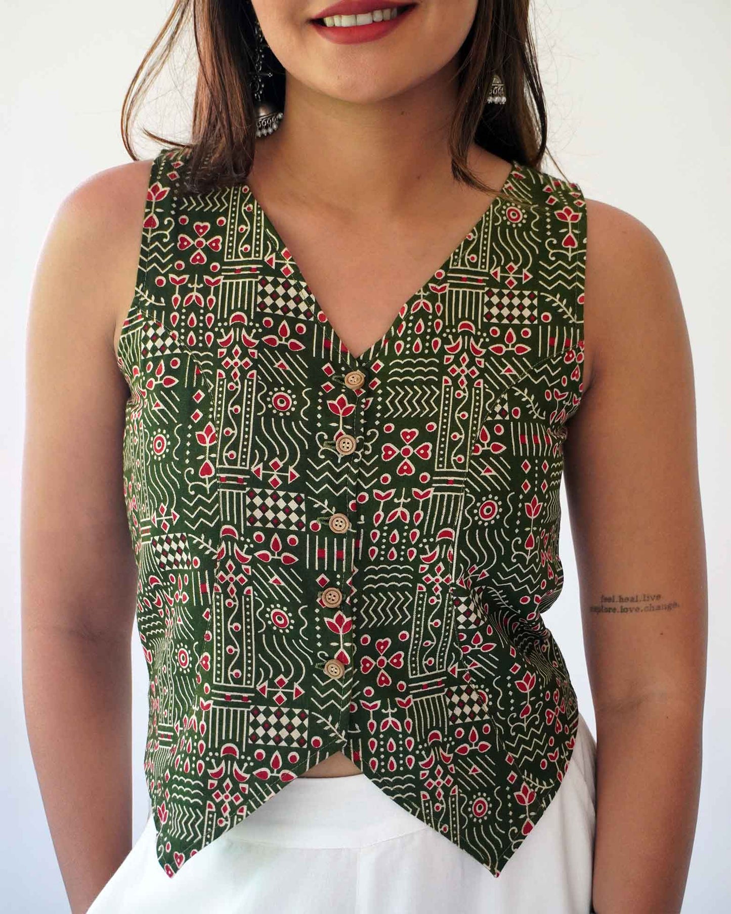 Margazhi Cotton Waistcoat