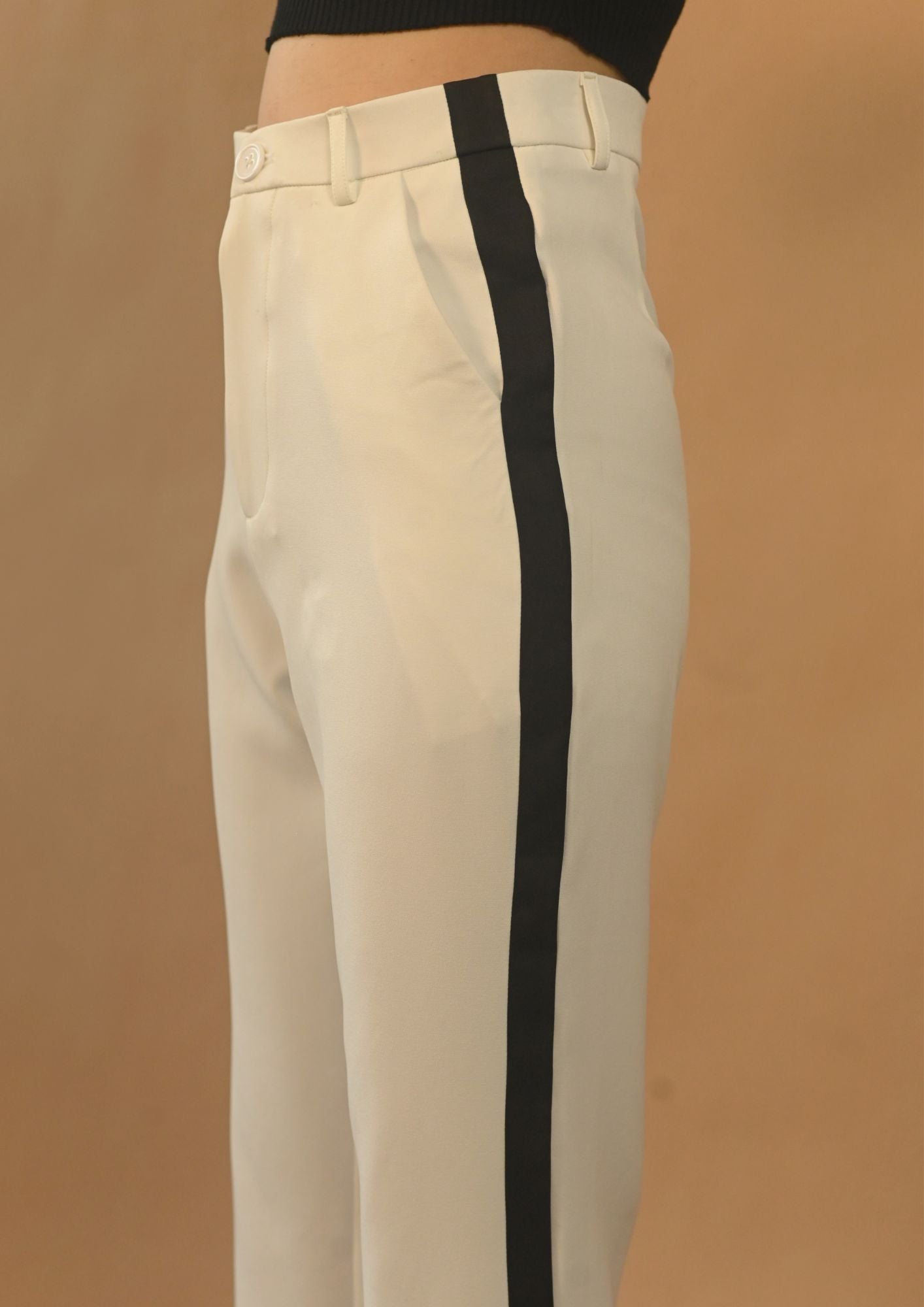 Curved Hem Trousers