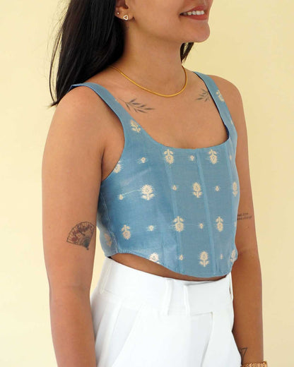 Nila Brocade Silk Corset