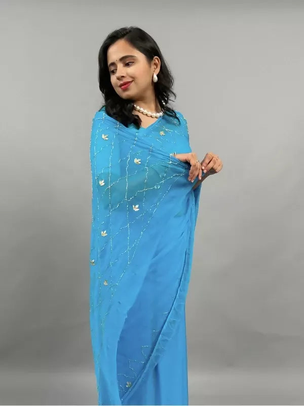 Jugni Chiffon Sareee