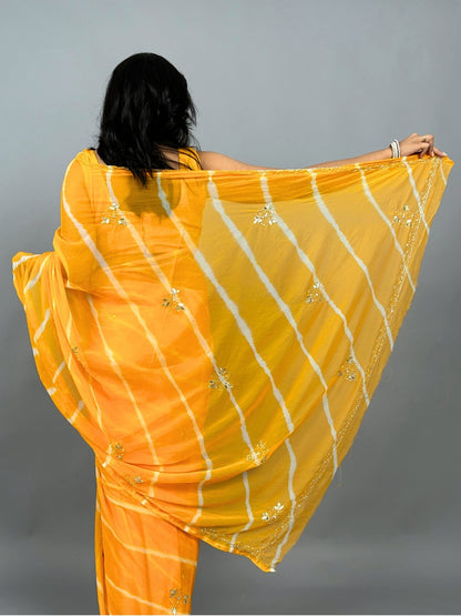 Lehariya Pure Chiffon Saree