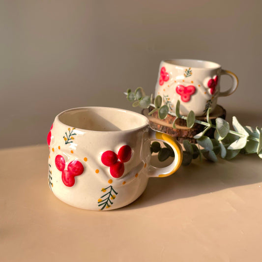 Cherry Merry Coffee Mug (Set Of 2)