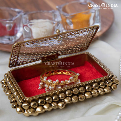 Handcrafted Ghunghroo Regular Jewellery Box With Velvet Pack of 2