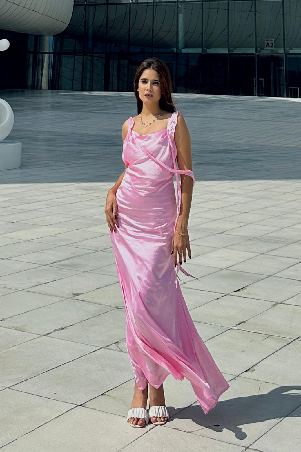 Pink Satin Fairytale Dress