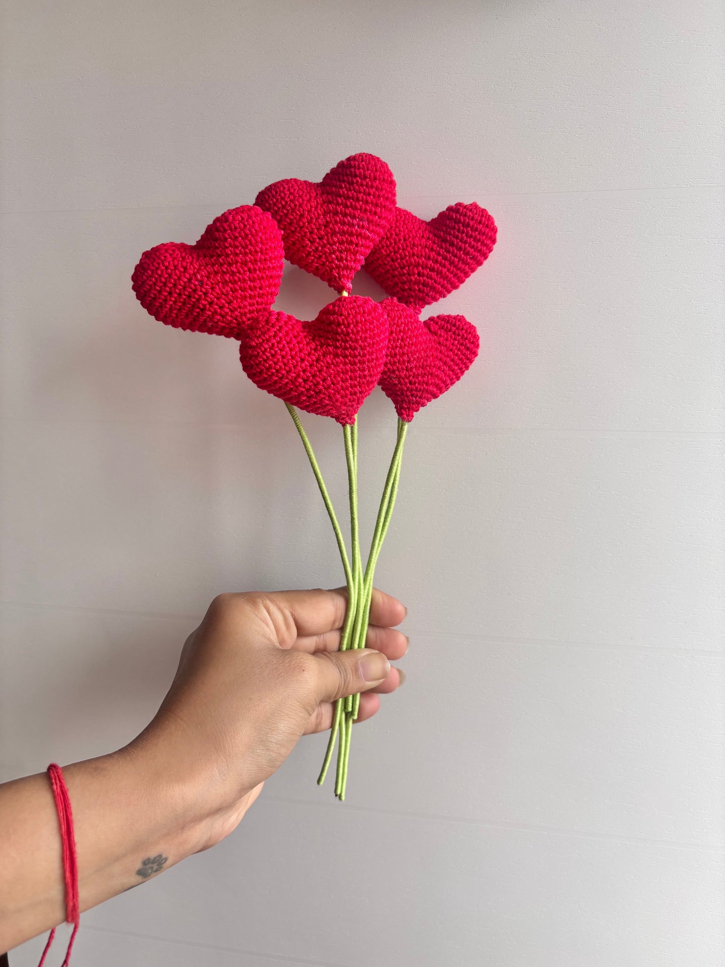 Crochet Heart Sticks