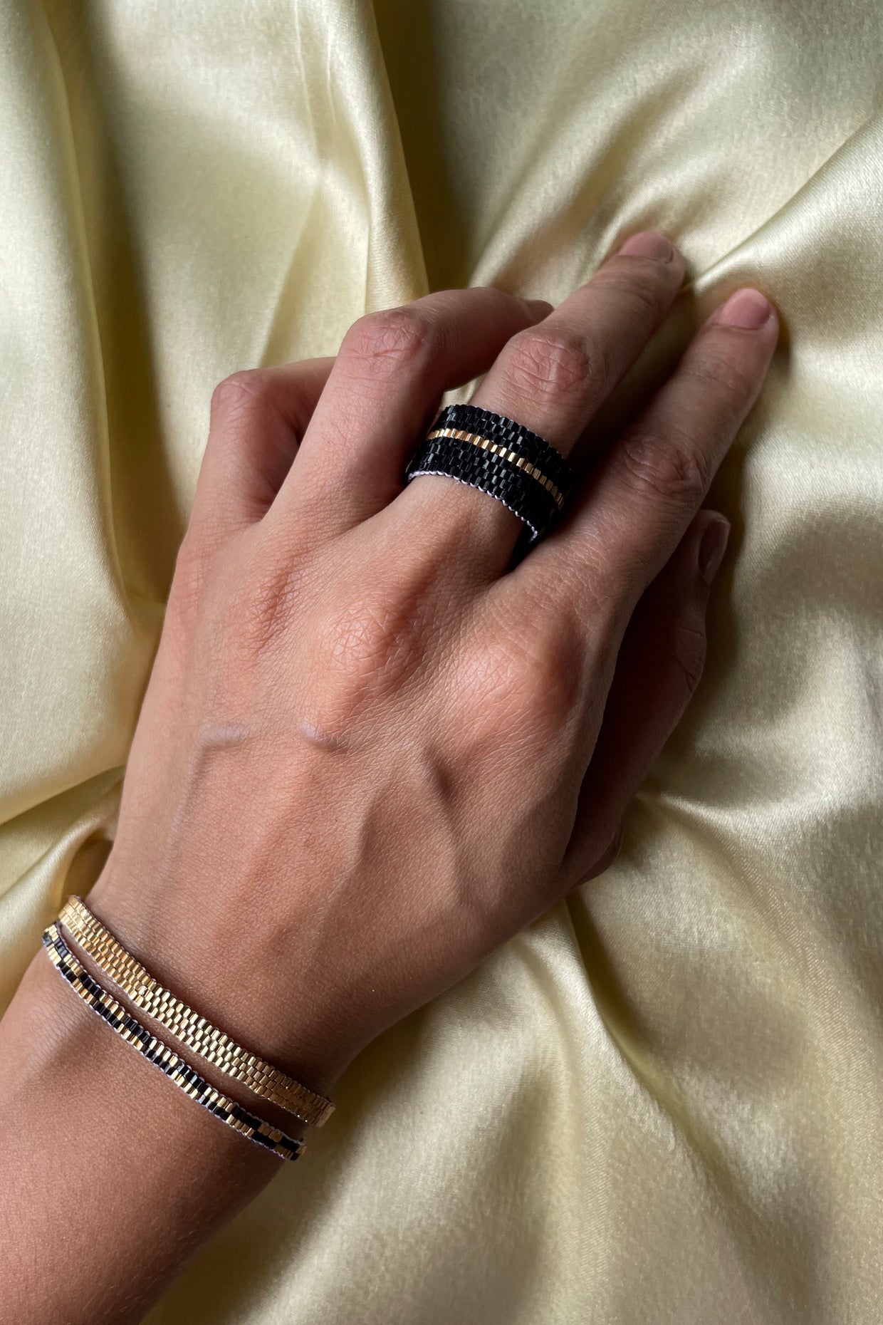 Aurora Beaded Ring