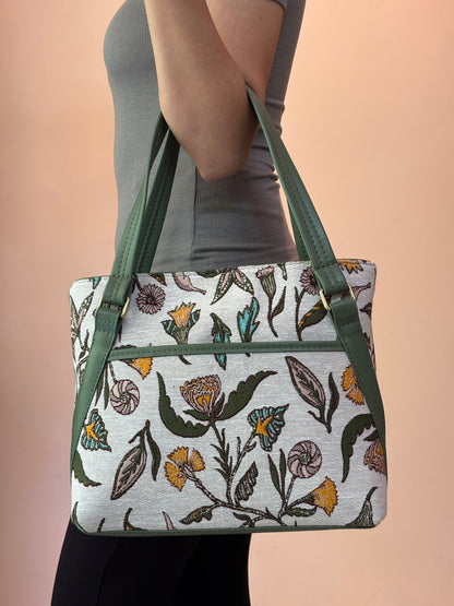 Botanic Charm Handcrafted Tote