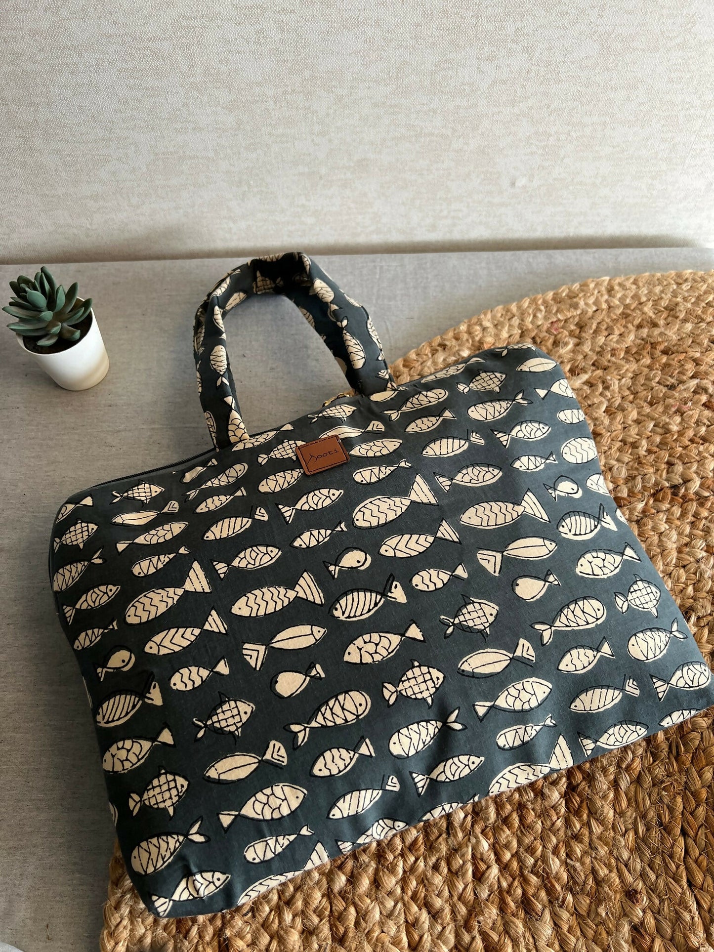 Fish Love Grey MacBook Laptop Sleeve