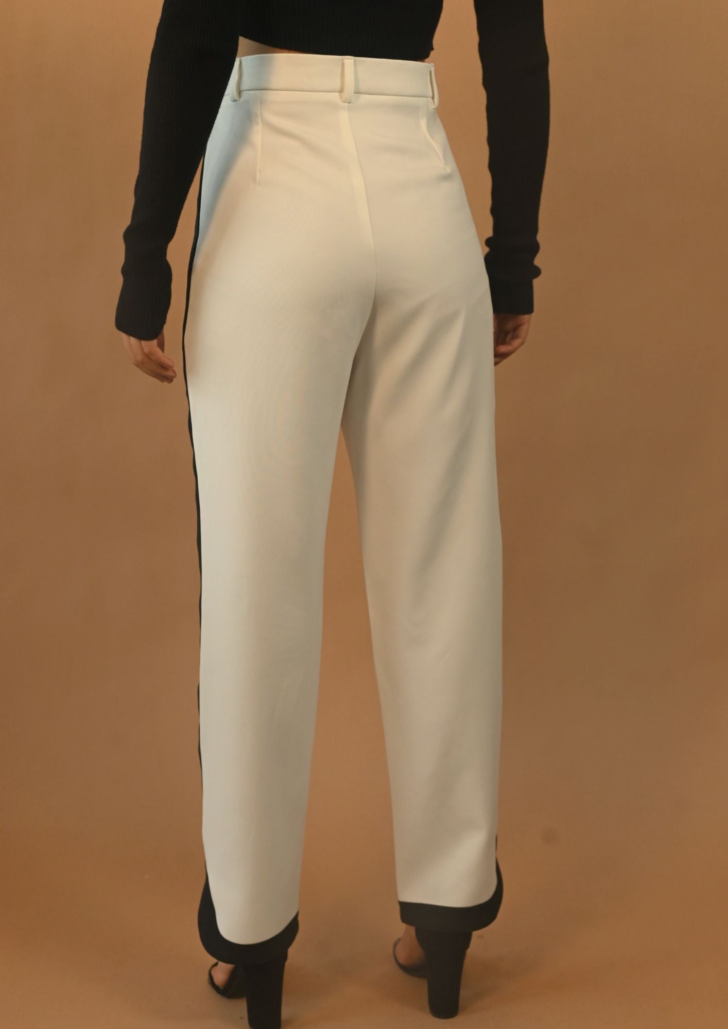 Curved Hem Trousers