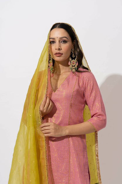 Ember Zari Kurta Set