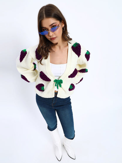 Berry Cardigan