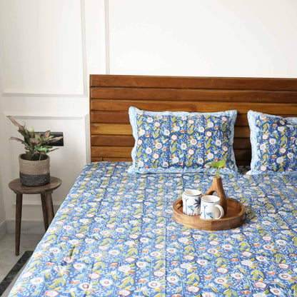 Starry Night - Handblock Bedsheet (108x108 Inches)