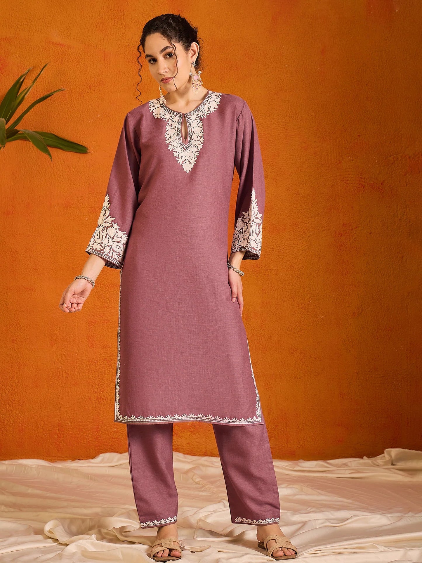 Elnaaz Kashmiri Cotton Kurta Co-ord Kurta Set