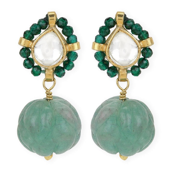 Cheed Jaali Choker/Bracelet Set Green & Blue