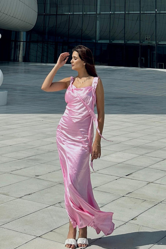 Pink Satin Fairytale Dress