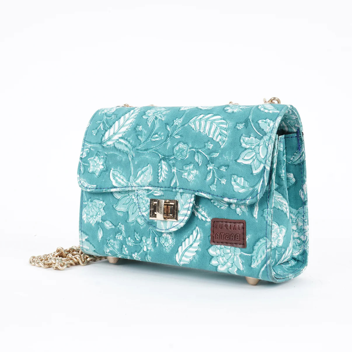 Aqua Blue Satchel Bag