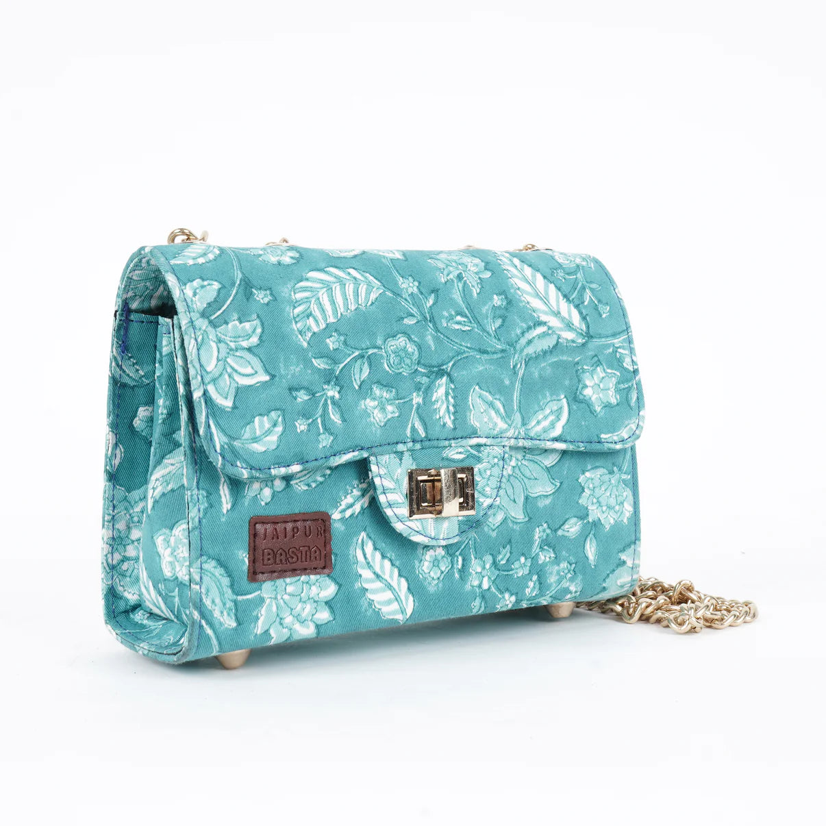 Aqua Blue Satchel Bag