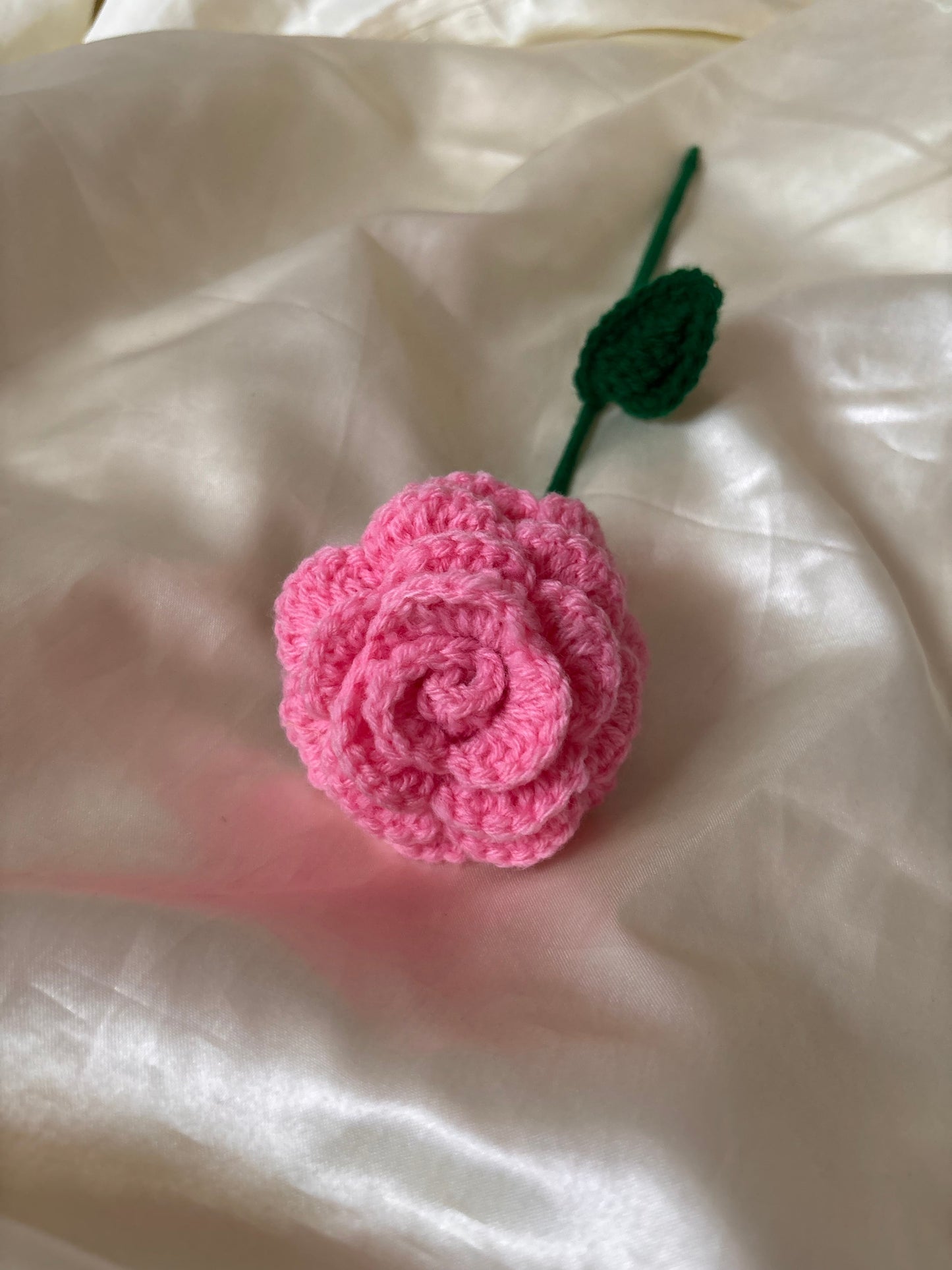 Handcrafted Crochet Rose