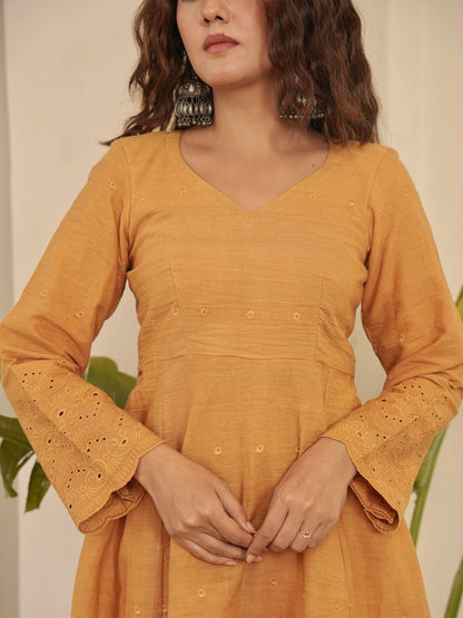 Gulaab Solid Cotton Kurta Set