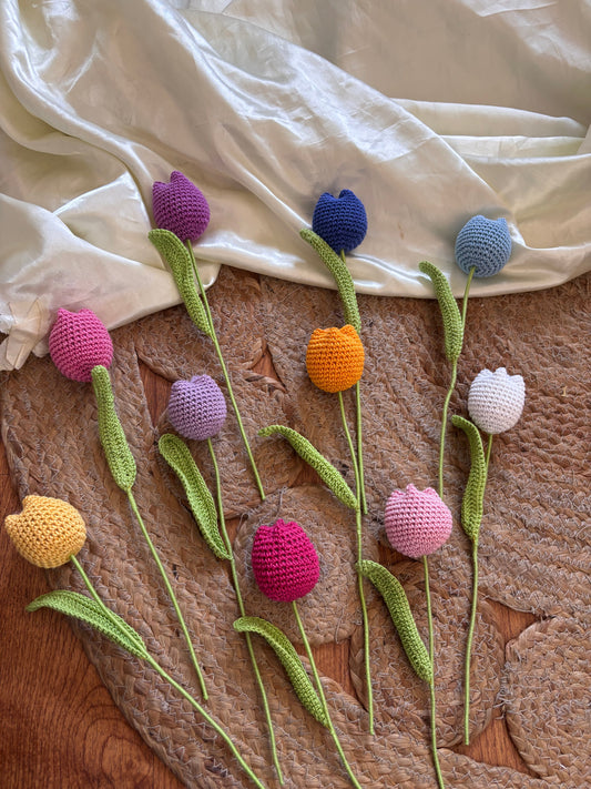 Handcrafted Crochet Tulip