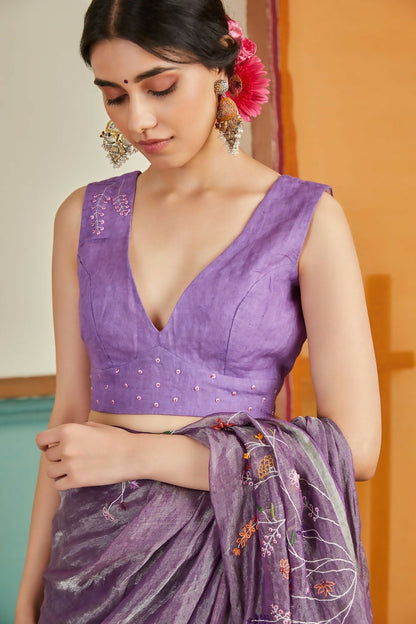 Nur Purple Blouse