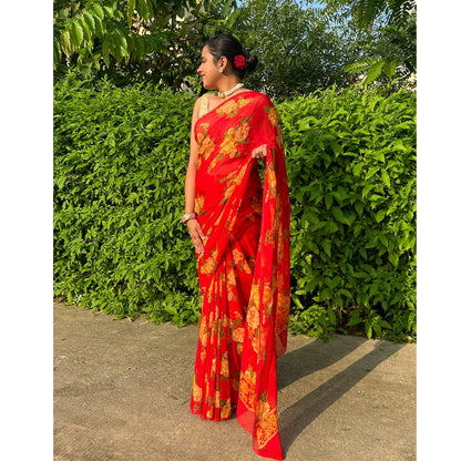 Desi Girl Chiffon Saree